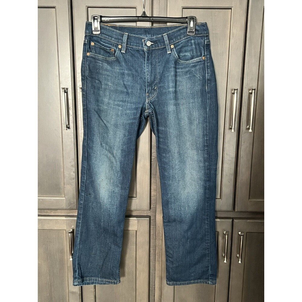 Levi’s 514 Straight Fit Medium Wash Blue Denim Jeans Men’s 33x30